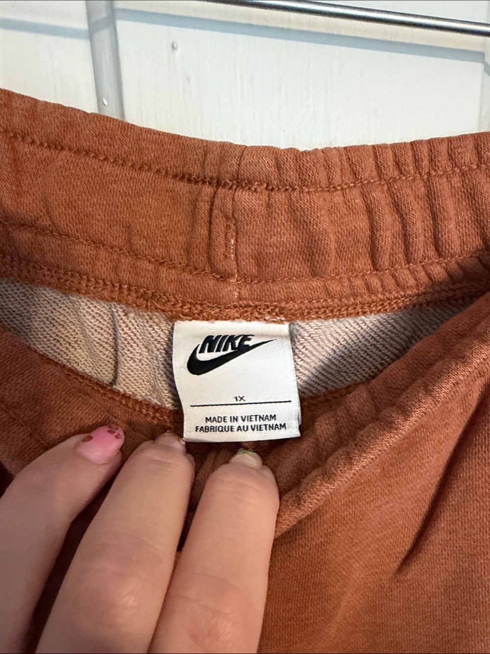 Nike Women's Burnt Orange Shorts - Picture 2 of 4